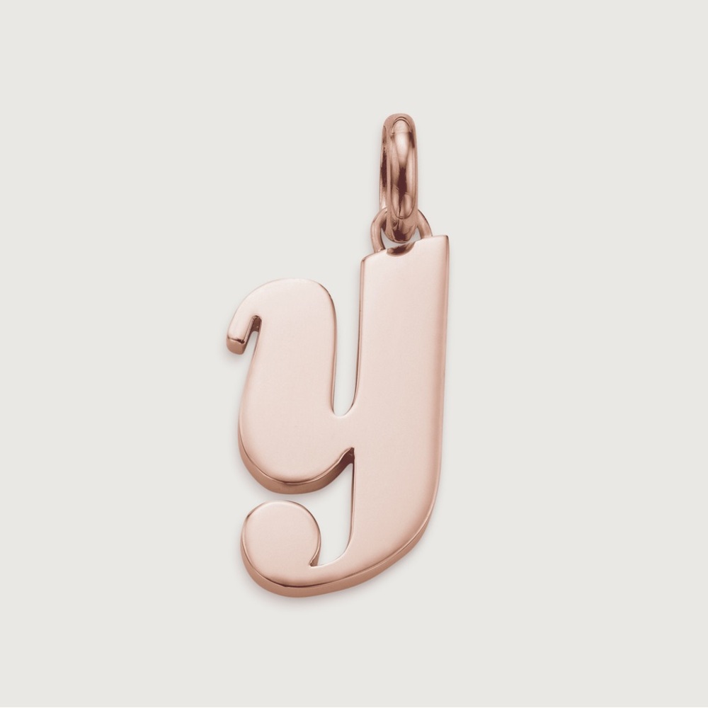 Monica Vinader NEW Alphabet Y Pendant Charm
